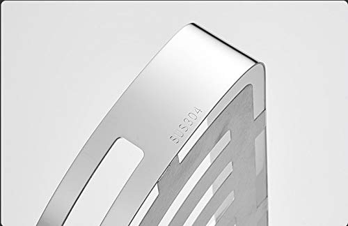 Nearmoon Bathroom Corner Shelf Shower Caddy 2 Pack, No Drill, 304 Stainless Steel, With Two Hooks (Chrome)