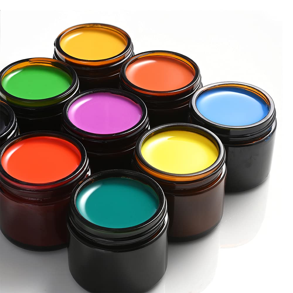 2 Oz Small Glass Jars With Lids, Bumobum 48 Pack Round Amber Glass Can ...