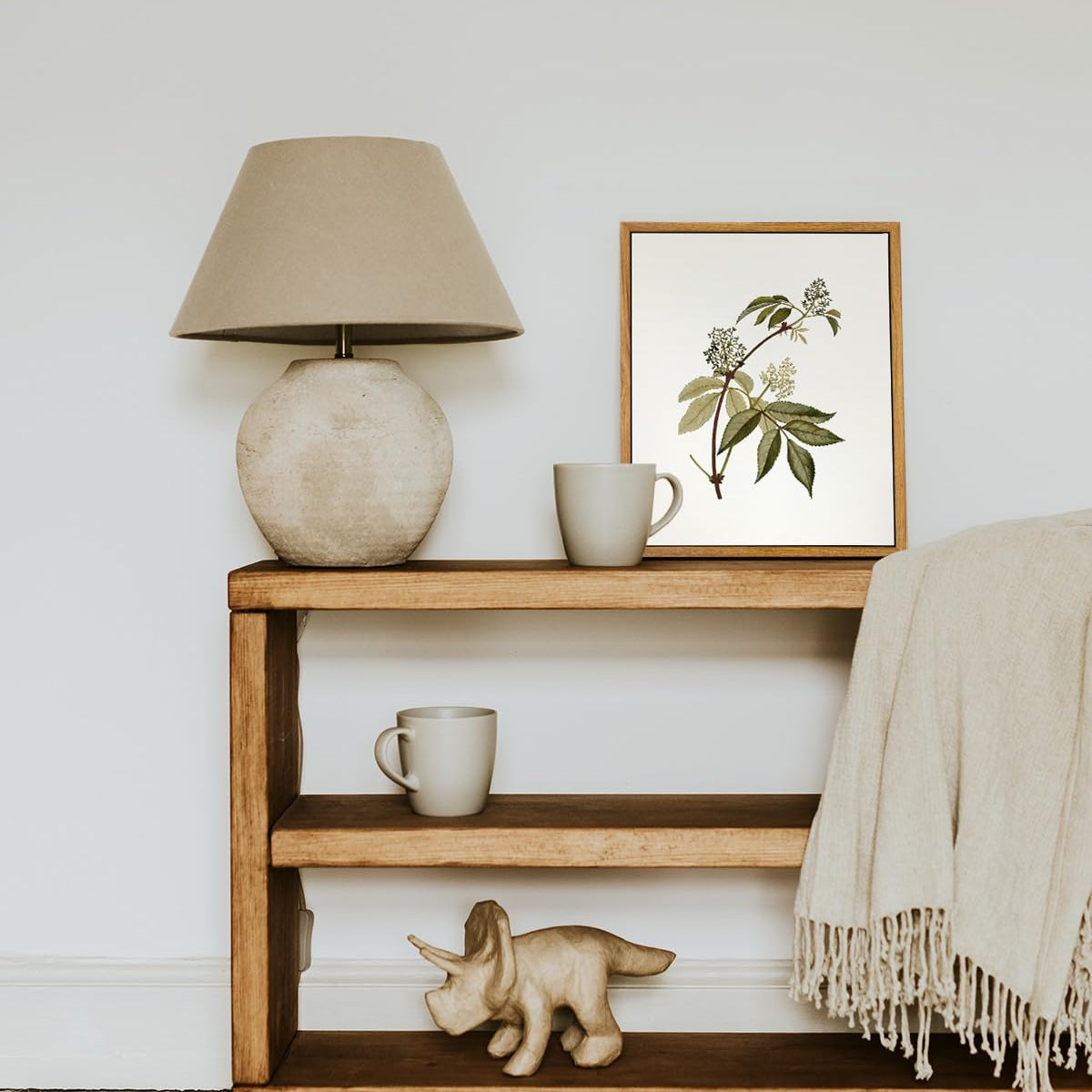 Viyyiea Framed Vintage Botanical Wall Art Prints Sambucus Racemosa Pla ...