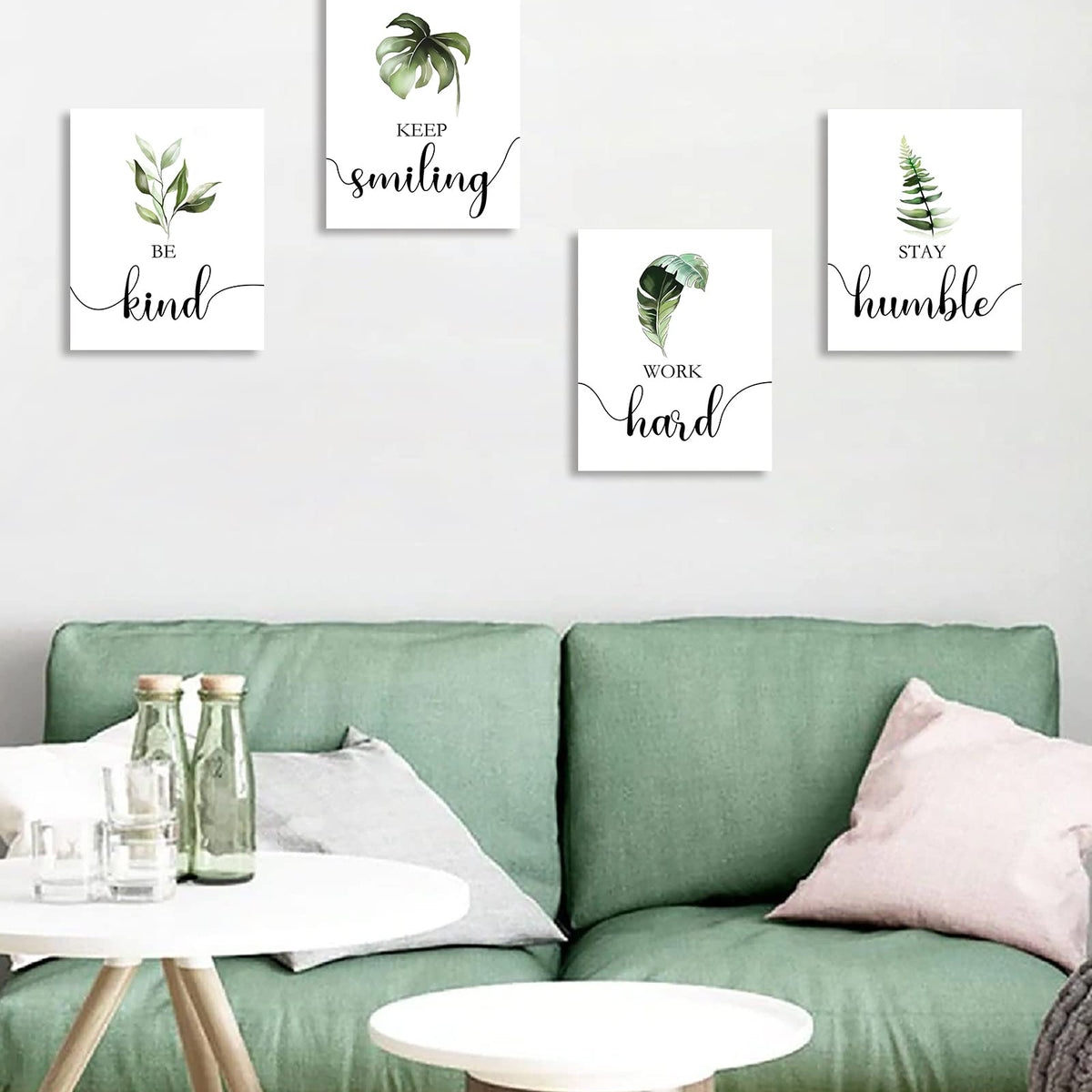 Drsoum Boho Botanical Plant Inspirational Wall Decor Motivational Wall ...