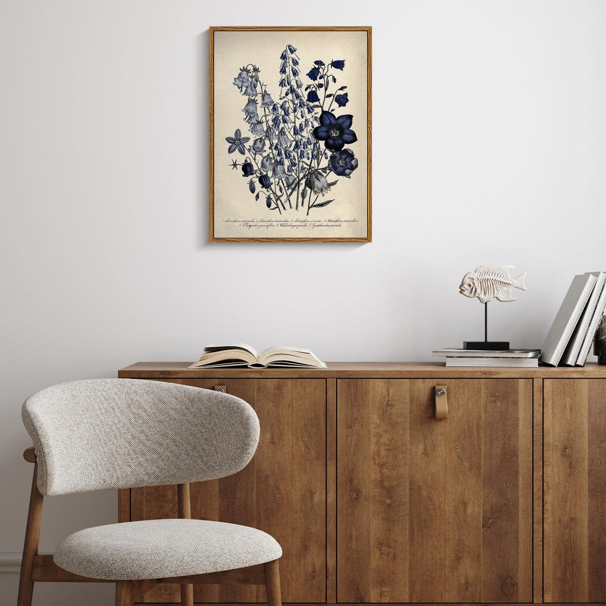Viyyiea Vintage Framed Botanical Wall Art Decor, Living Room Bedroom B ...