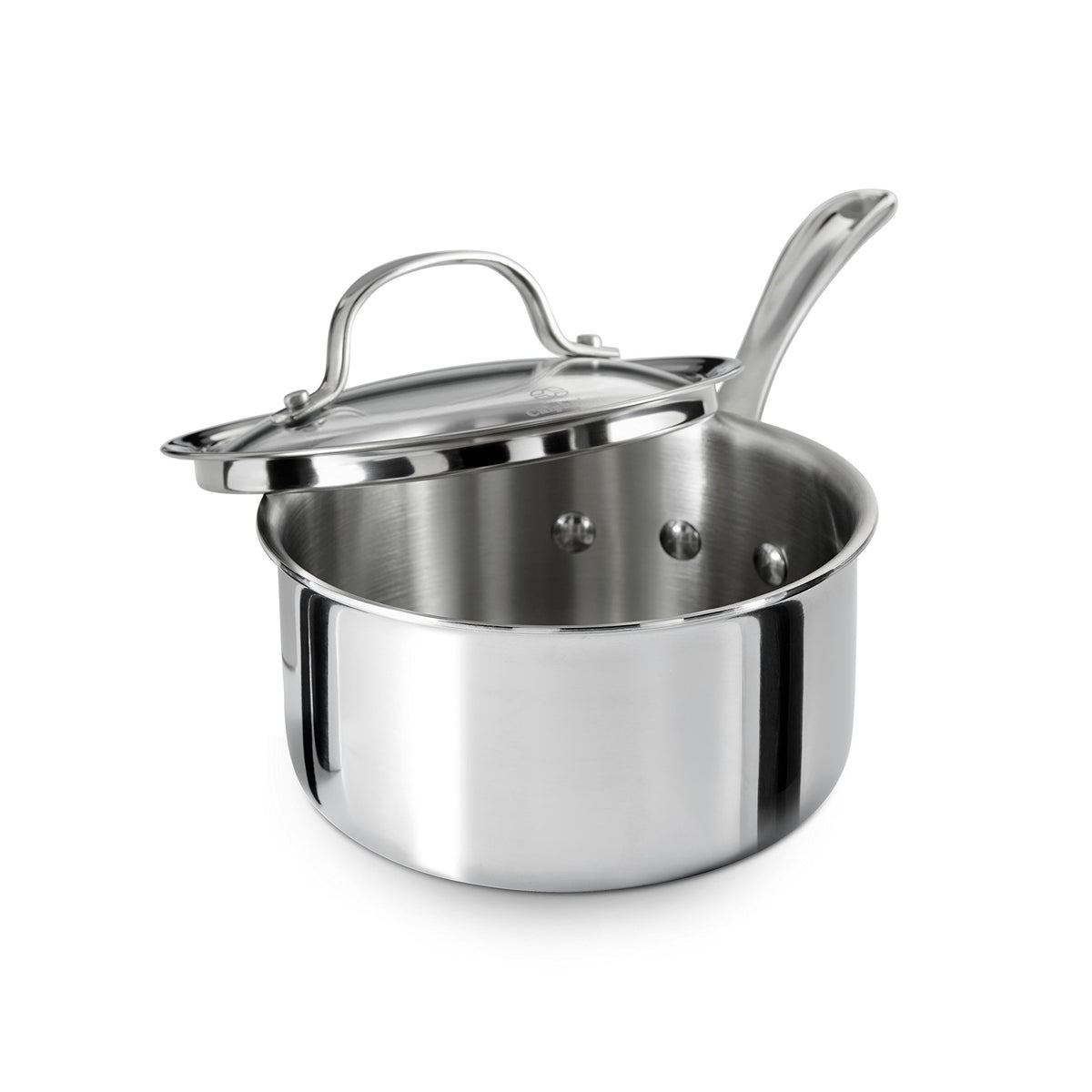 Calphalon Tri Ply Stainless Steel 1 1 2 Quart Sauce Pan With Cover