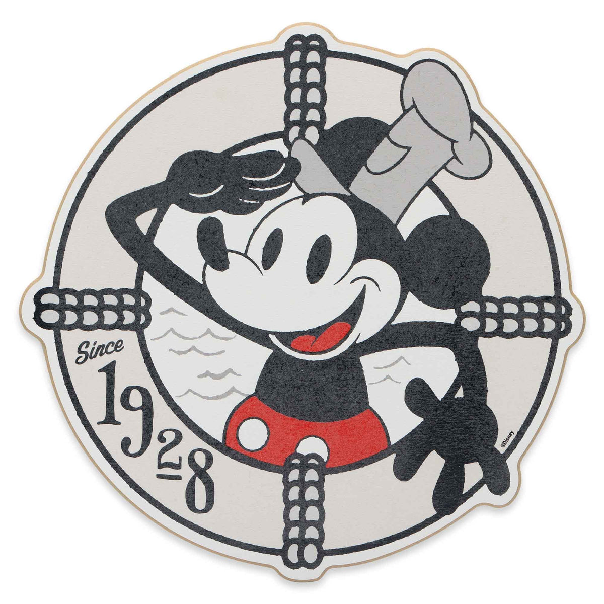 Open Road Brands Disney Mickey Mouse as Steamboat Willie Buoy Wood Wal ...