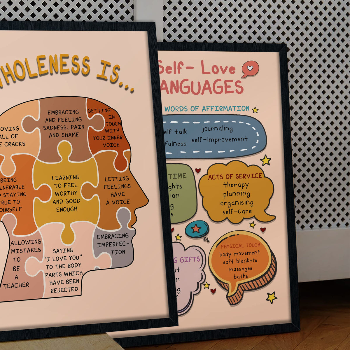Loluis Mental Health Poster, Boho Therapy Tools Educational Supplies A ...