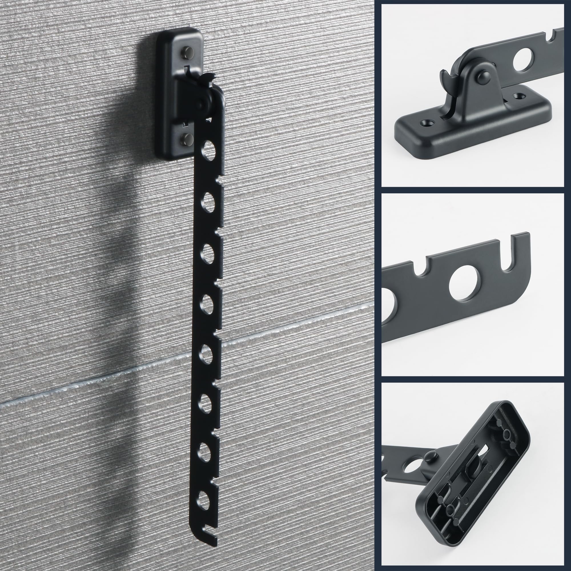 Alise Cloths Drying Rack Wall Mounted, Stainless Steel Folding Laundry Hanging Rack, Swivel Space Saving Clothes Hanger Rack For