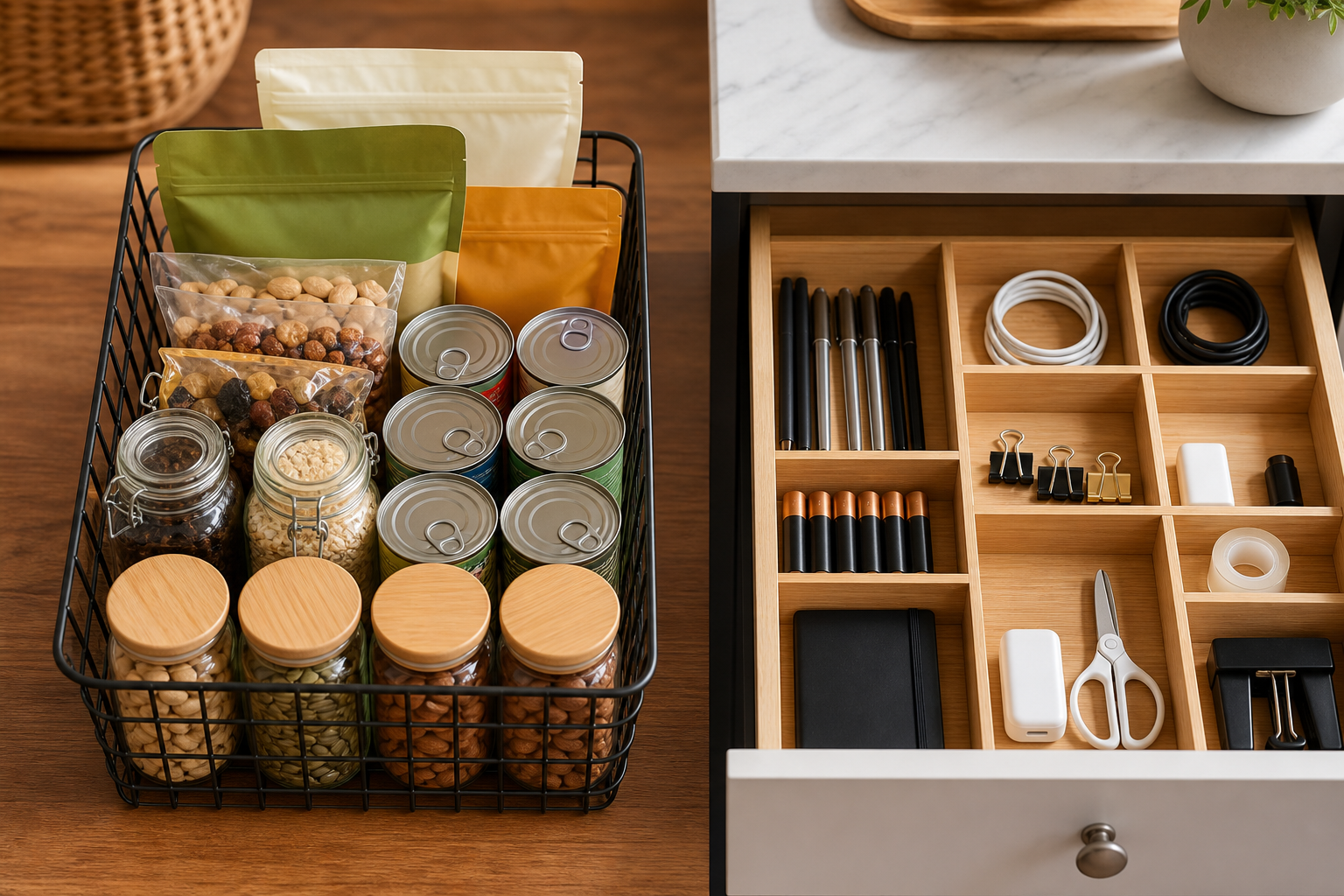 Wire Baskets vs. Drawer Dividers: Choosing the Right Storage Tool for Each Room