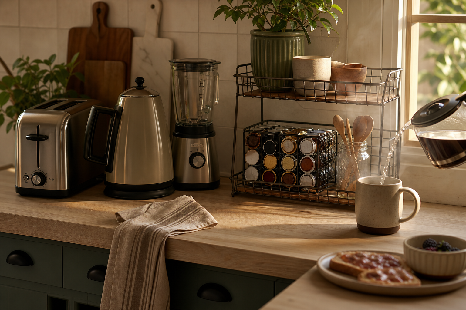 Small Kitchen Appliance Storage: How to Keep Counters Clear Without Hiding Everything in a Box