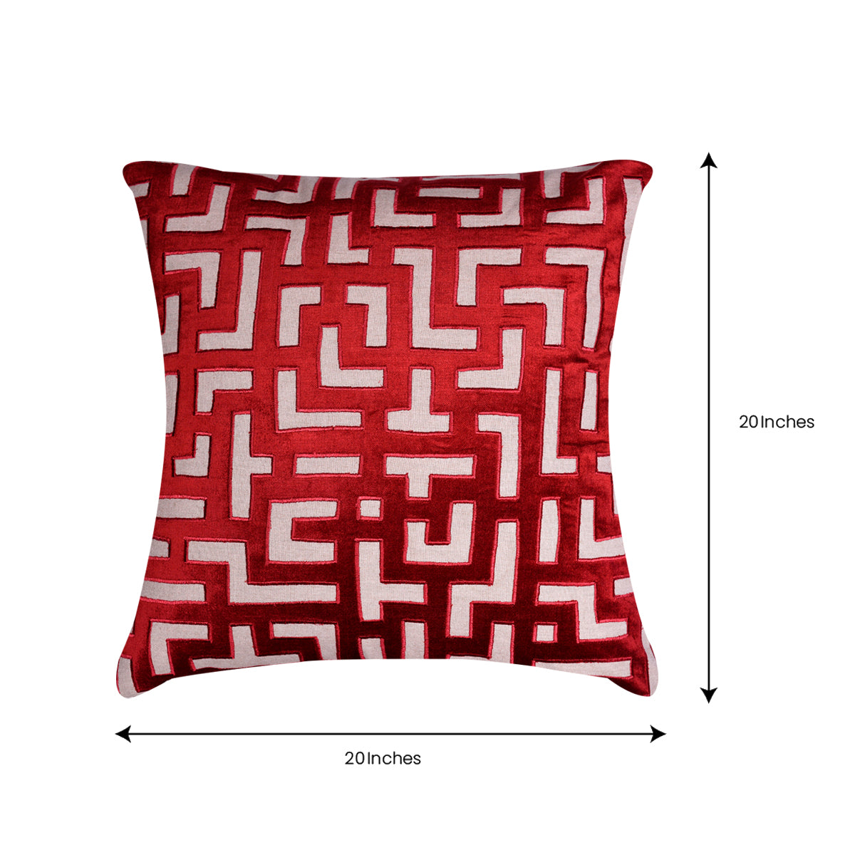 Red Throw Pillow Covers - 20 x 20 inches