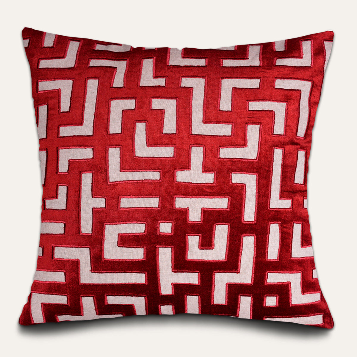 Red Throw Pillow Covers - 20 x 20 inches