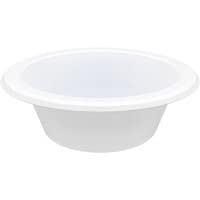 Genuine Joe Reusable Plastic Bowls - 125 / Pack - 12 Fl Oz Bowl - Plastic - Serving - Disposable - White - 1000 Piece(S) / Carto