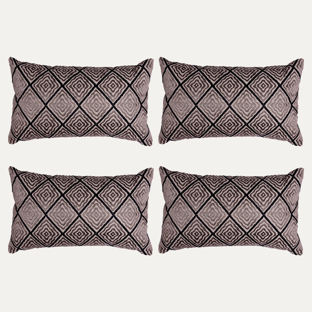 Brown Throw Pillow Covers - 12 x 20 inches