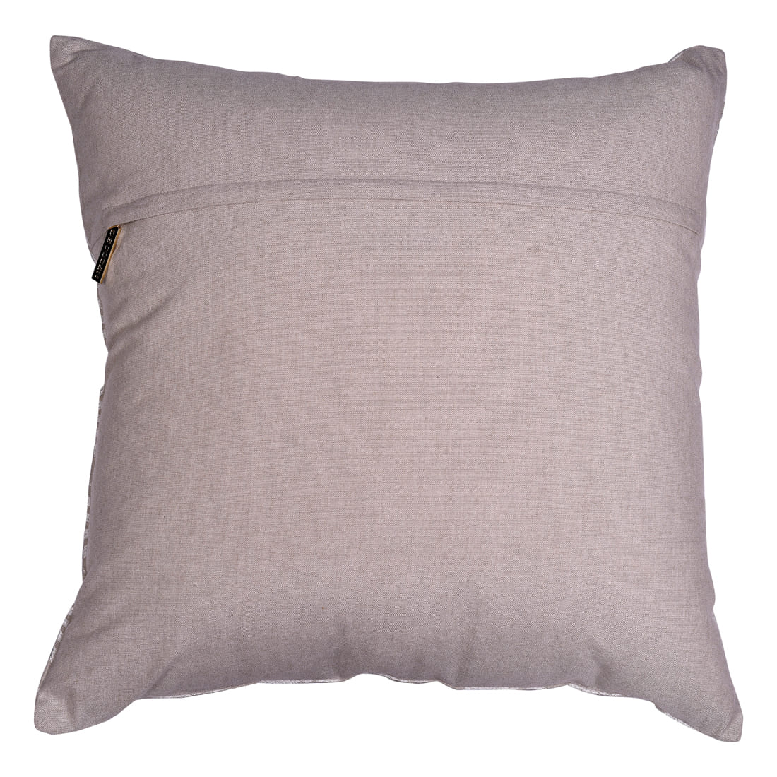 Throw Pillow Covers - Beige Brown Linen Cushion Covers 20 x 20 Inch Zipper Closure