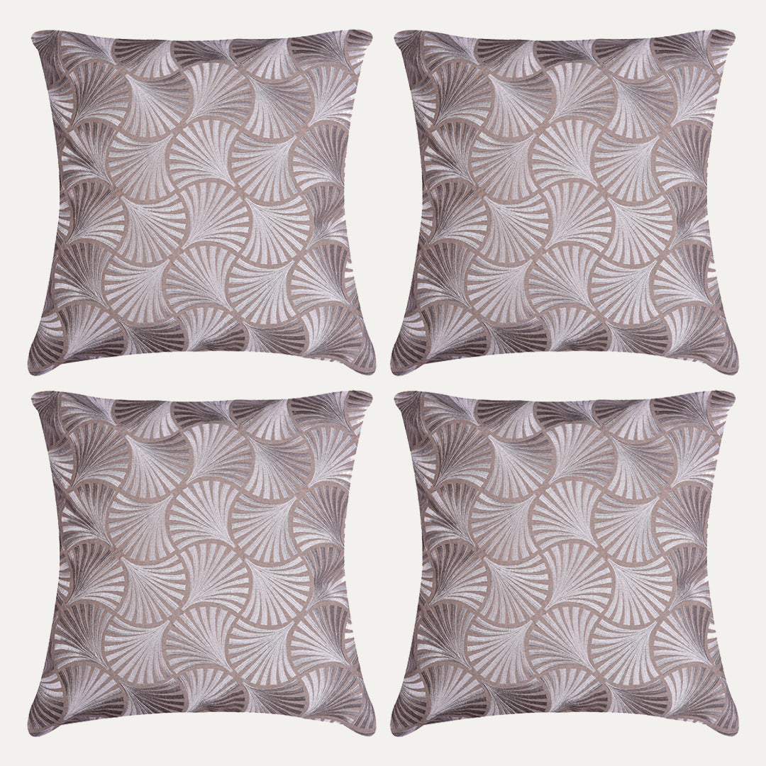 Beige Brown Throw Pillow Covers - 20 x 20 inches