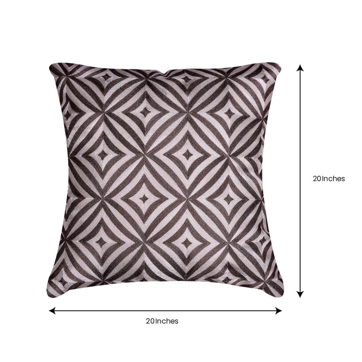 Beige Brown Throw Pillow Covers - 20 x 20 inches