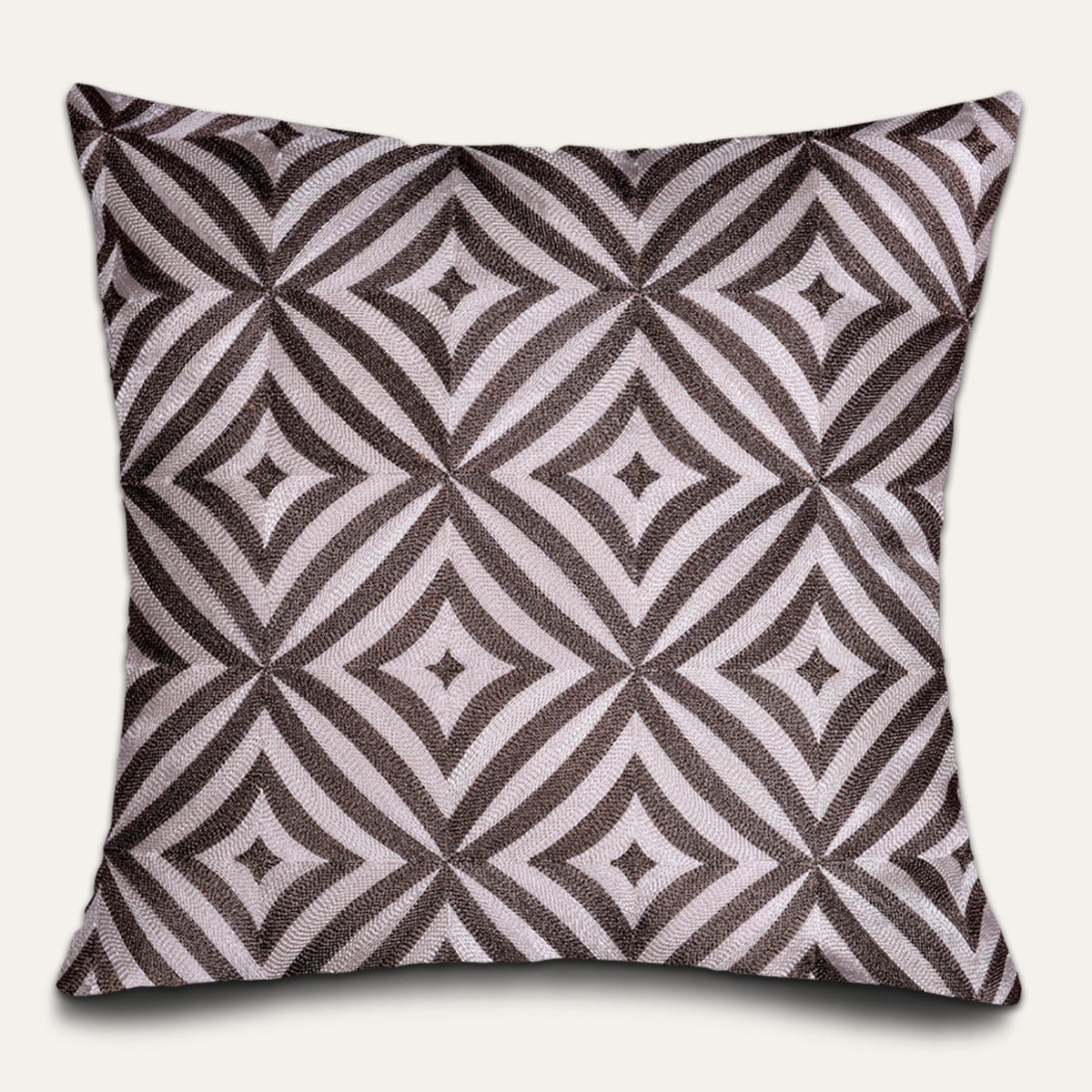 Beige Brown Throw Pillow Covers - 20 x 20 inches