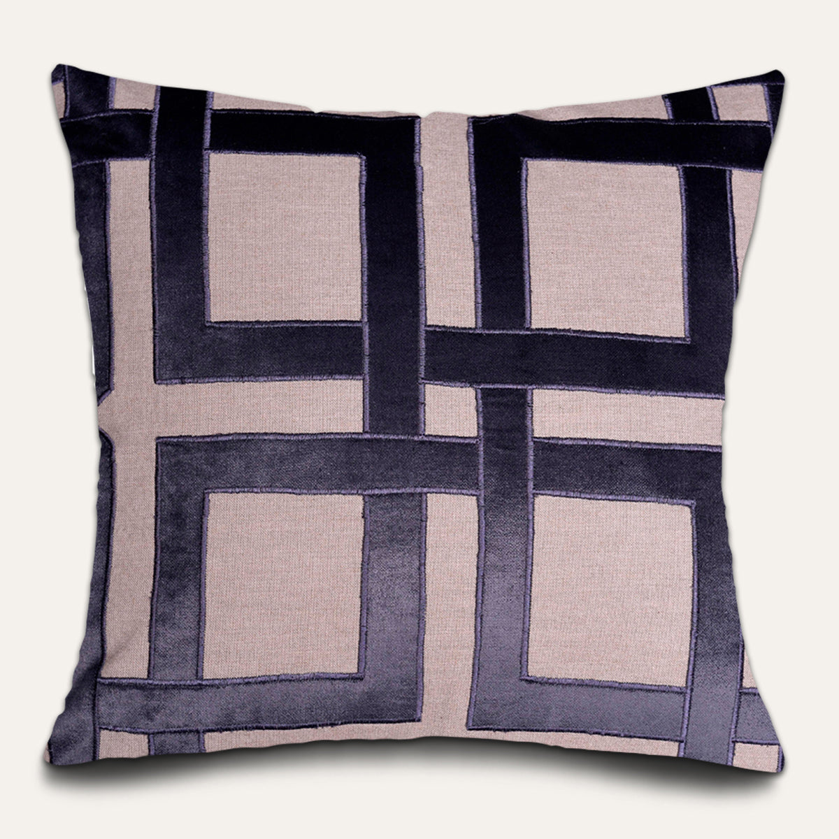 Beige Brown Throw Pillow Covers - 20 x 20 inches
