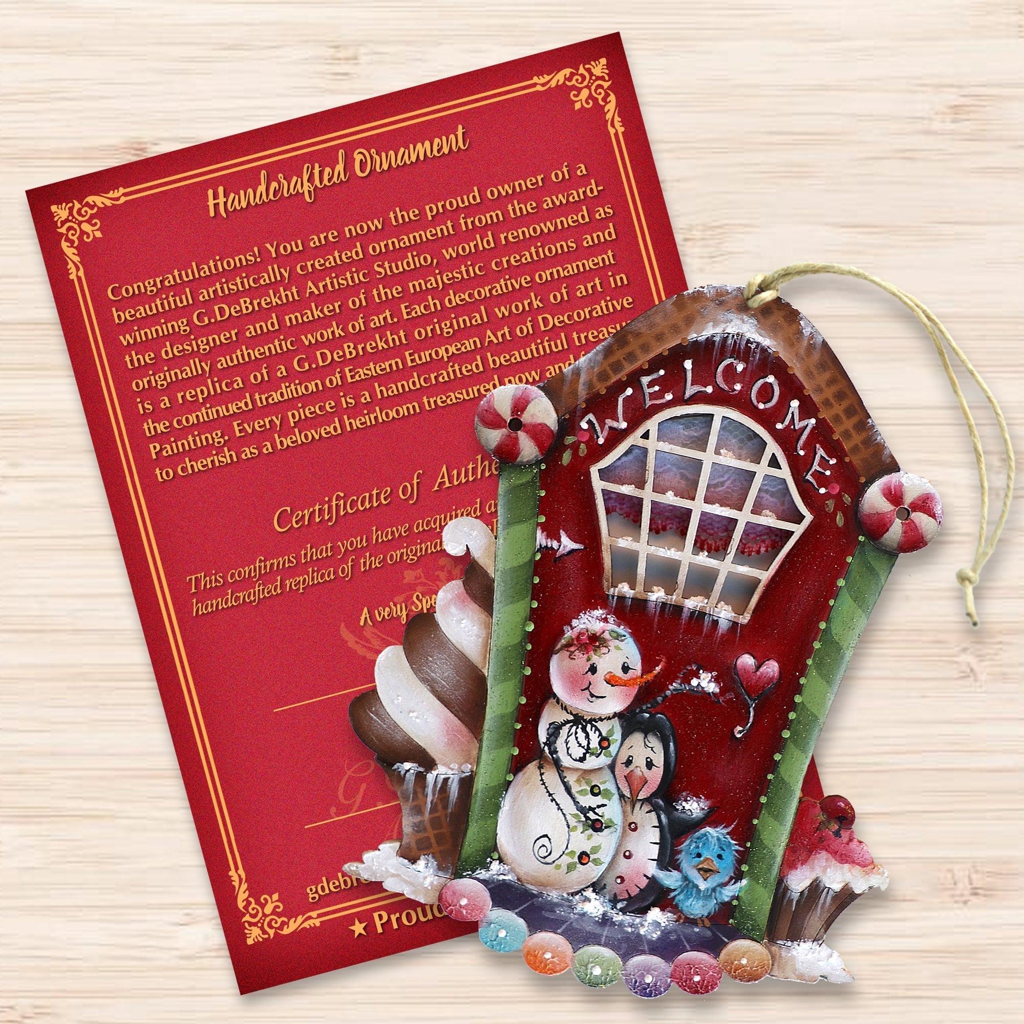 A Season of Sweet Christmas Wooden Ornaments by Jamie Mills-Price Christmas Santa Snowman Decor - 8611079-MP