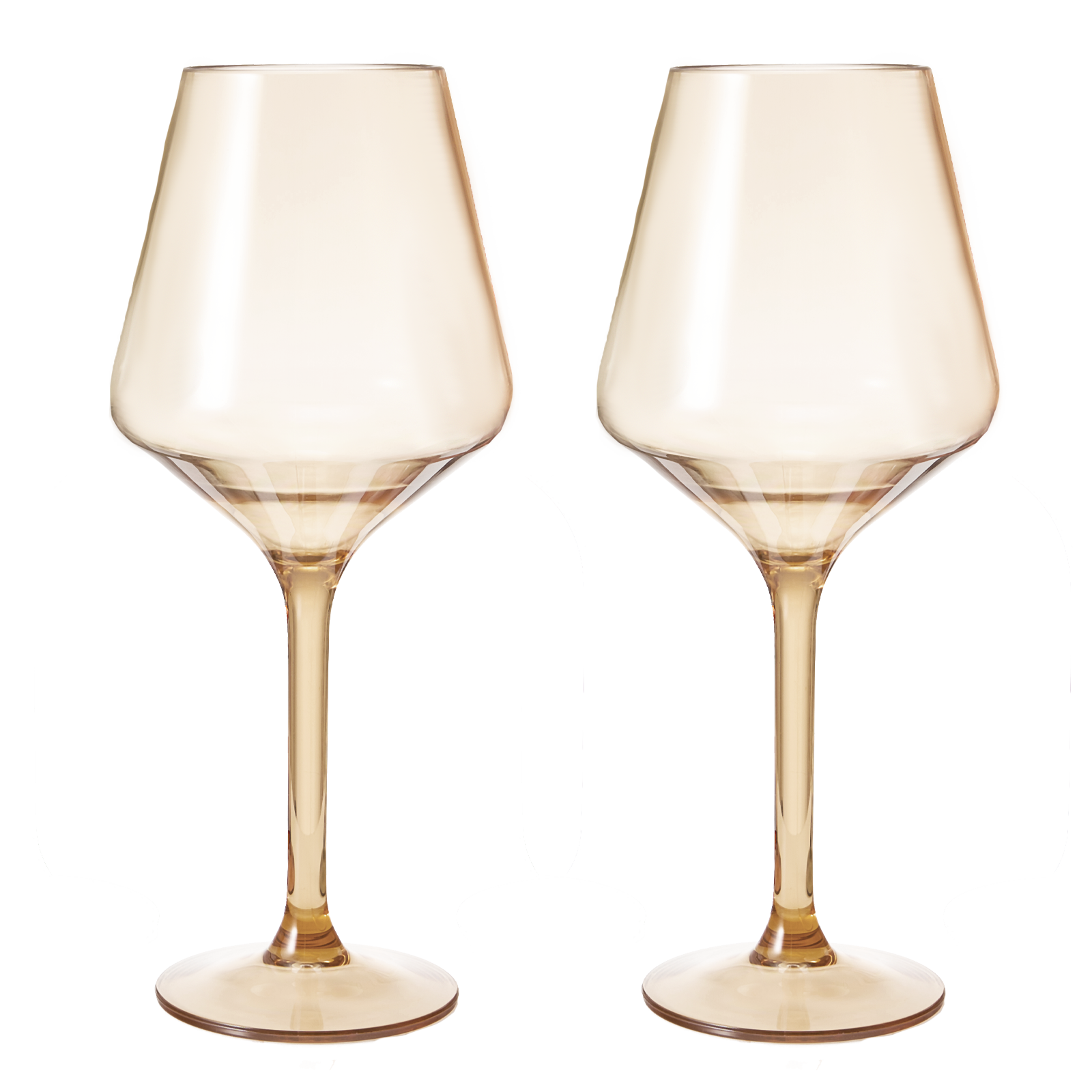 Saint Tropez Acrylic Stemmed Wine Glassware, Set of 2