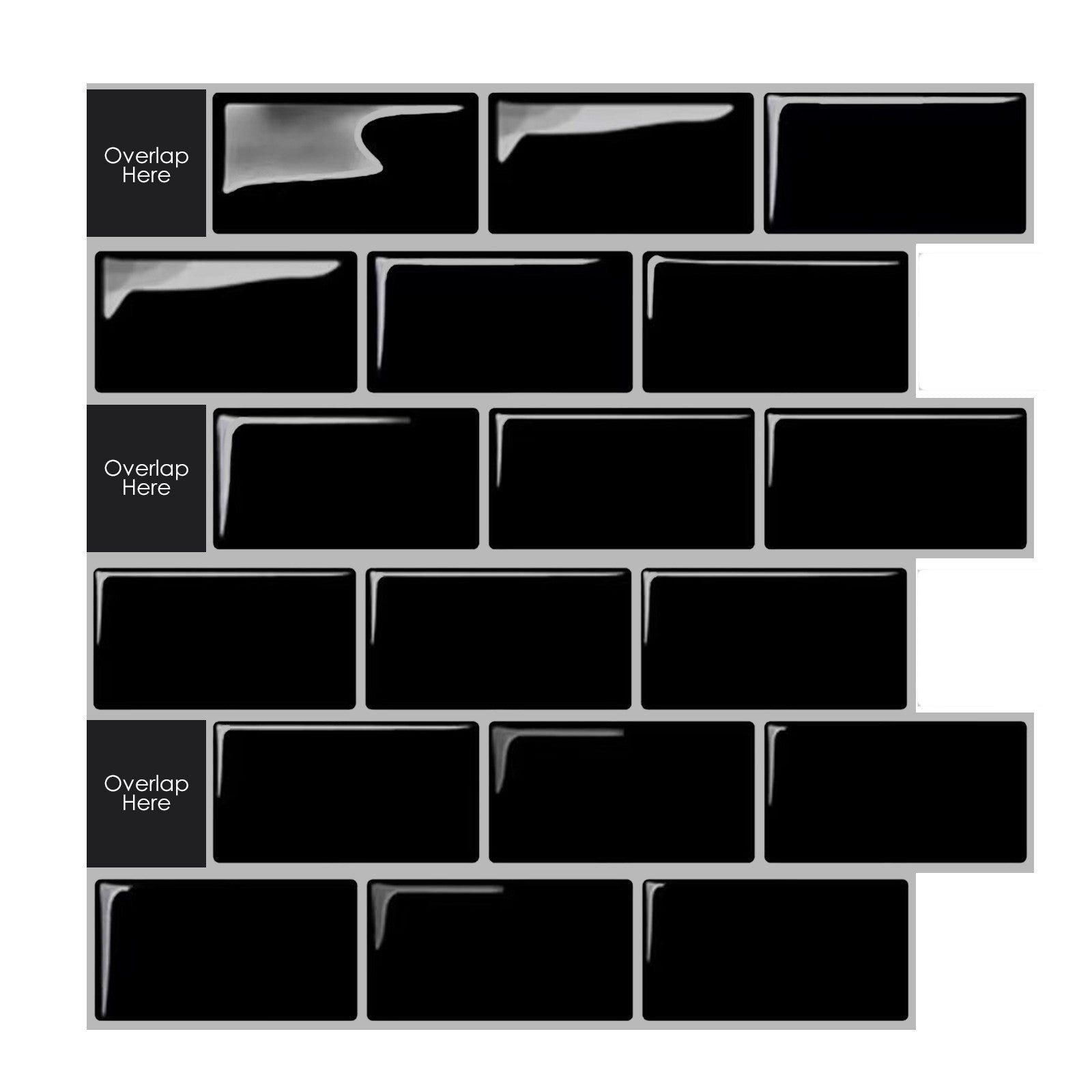 3D Self-adhesive Crystal Epoxy Wall Stickers For Kitchen Decor