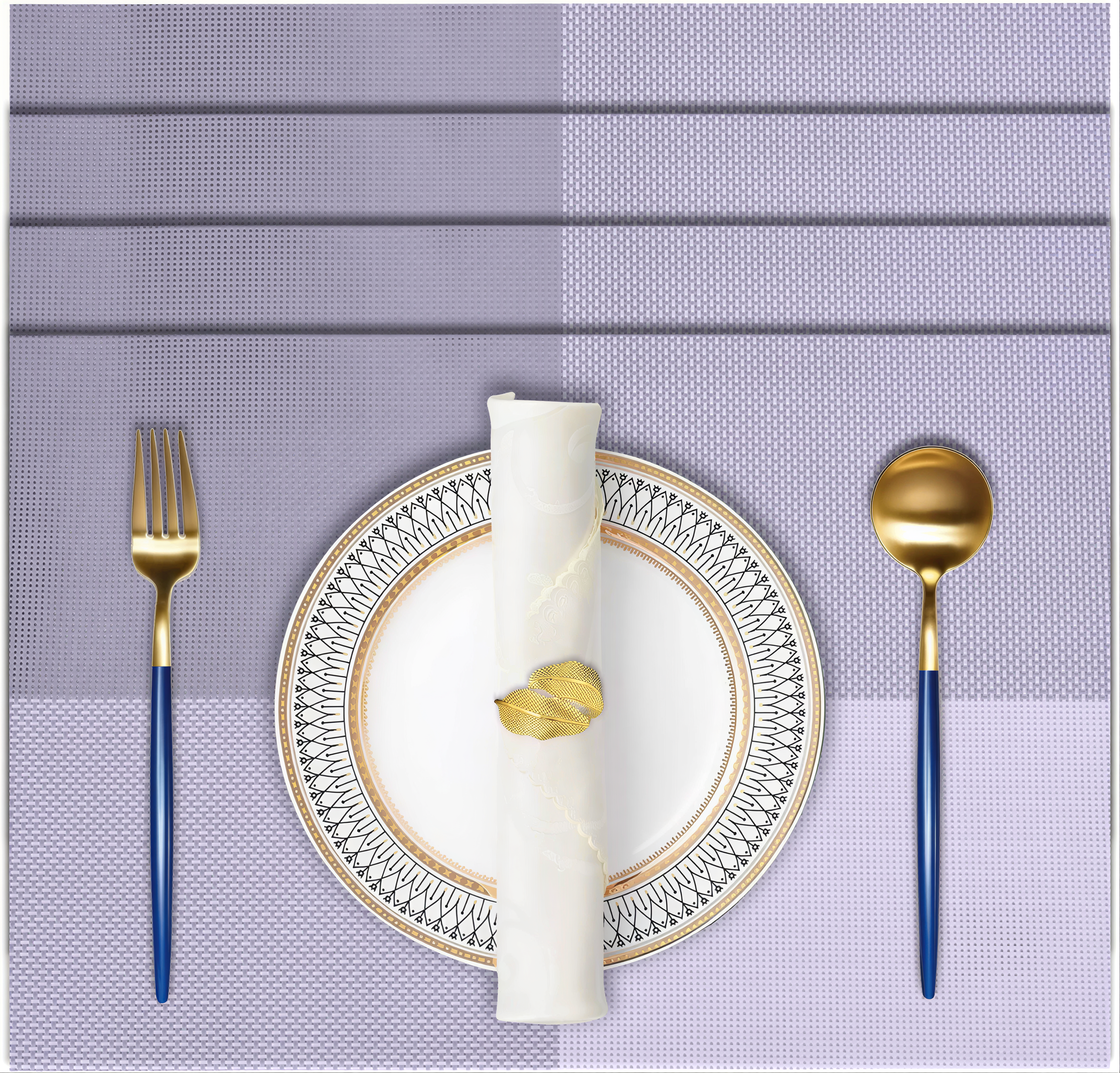 Vinyl Placemats – Washable, Heat Resistant Table Protectors | Non Slip, Durable Kitchen Mats
