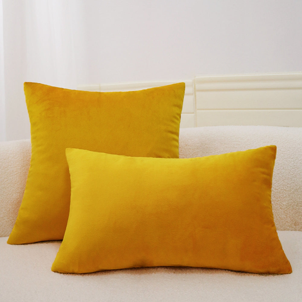 2-Piece Coordinated Pillow Cover & Insert Bundle – Throw Pillow Covers AND Inserts with matching color with size of  of 18"x18" and 12"x20" – Fancy...