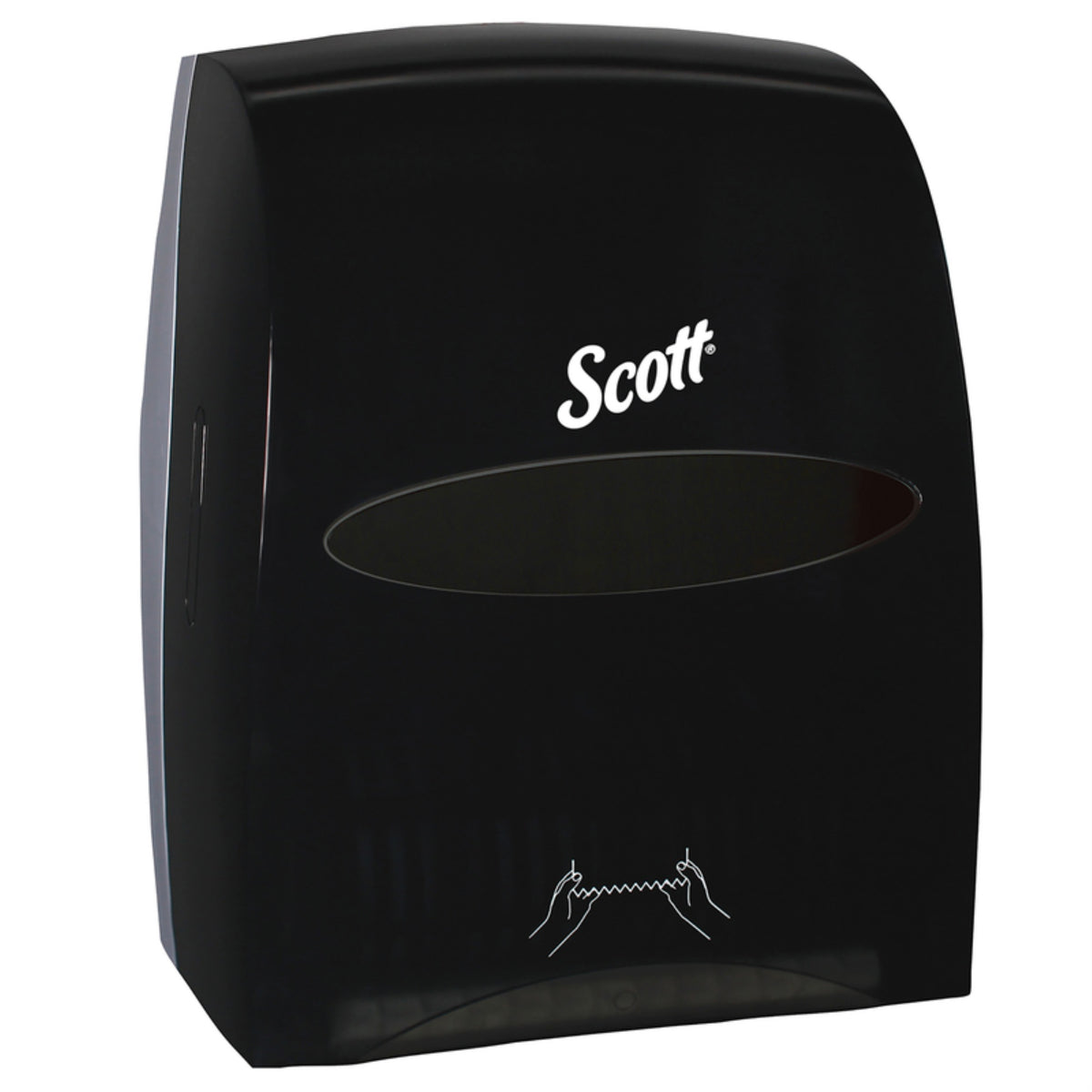 Hard Towel Dispenser Blk (Pack Of 1)