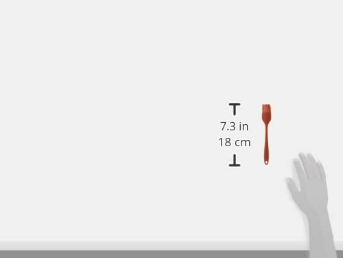 Mrs. Andersons Baking Basting Brush, Heat-Resistant Flexible Nonstick Silicone, 10.75-Inches, Cherry