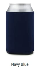 Can Cooler Sleeves Blank Poly Foam (24, Navy Blue)