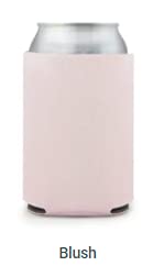 Can Cooler Sleeves Blank Poly Foam (24, Blush)