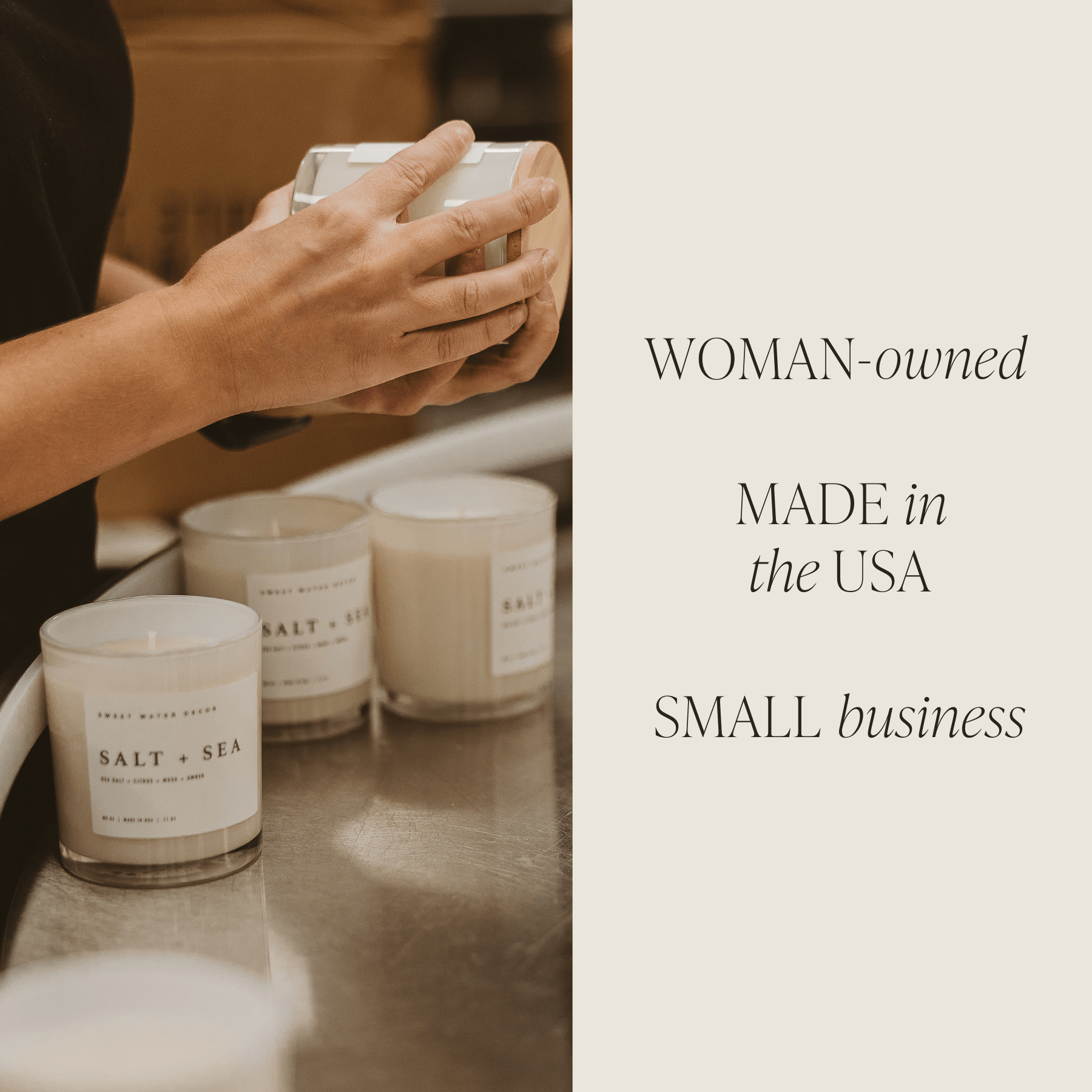 Lavender and Sage Soy Candle - White Jar - 11 oz
