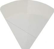 Friteshop Inc. Crepe Holder, White, Regular Size - Perforated, 250 Gram Cardboard, 100 Pieces, 39 Per Holder