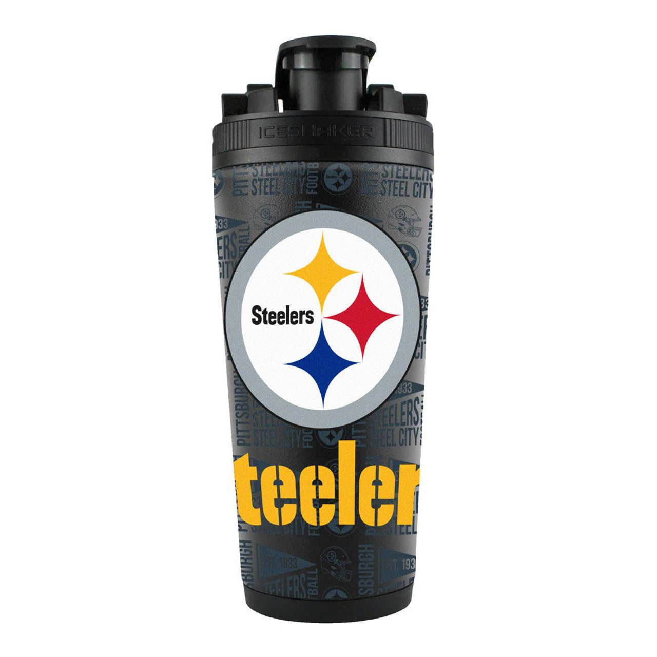 Pittsburgh Steelers Ice Shaker 26Oz Stainless Steel
