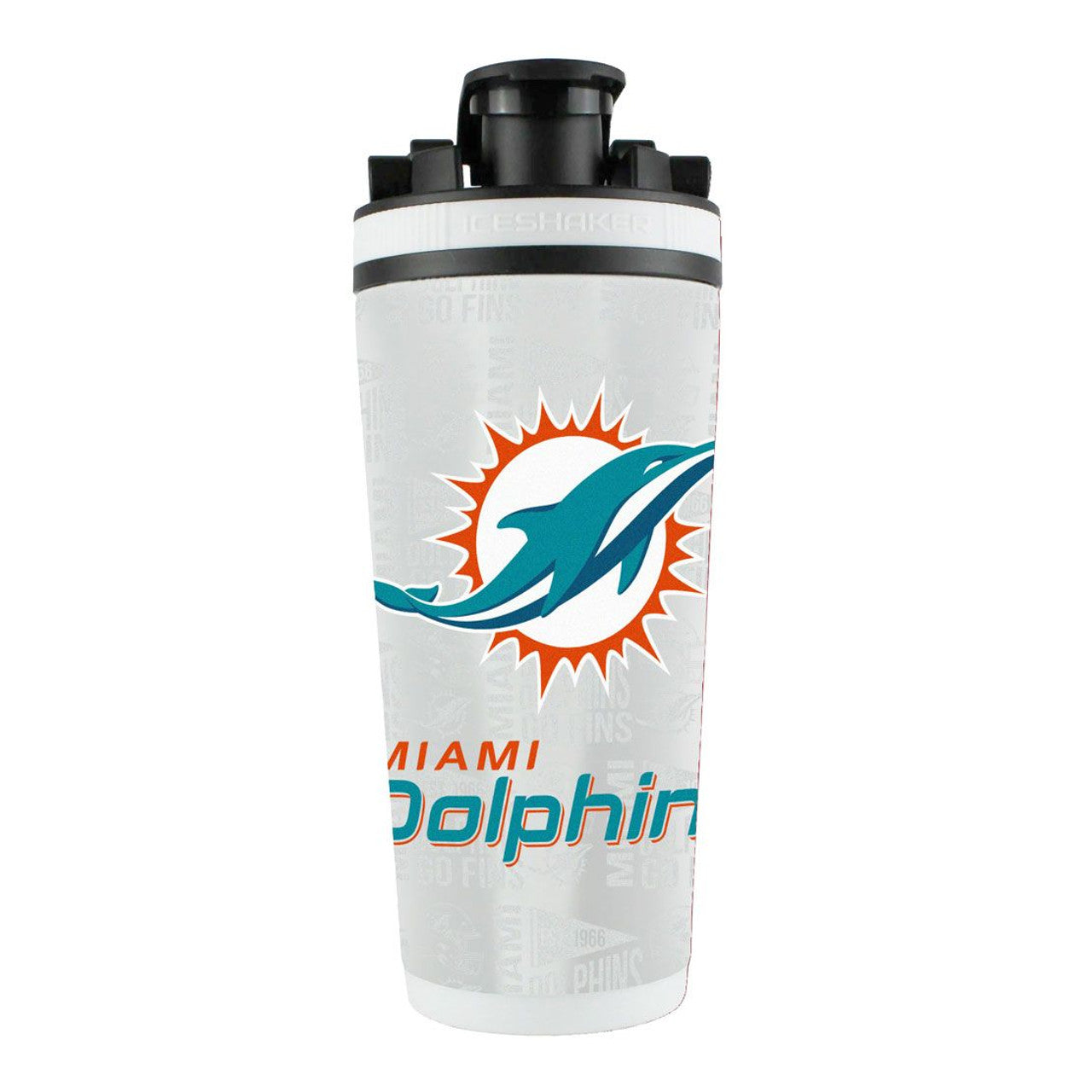 Miami Dolphins Ice Shaker 26Oz Stainless Steel