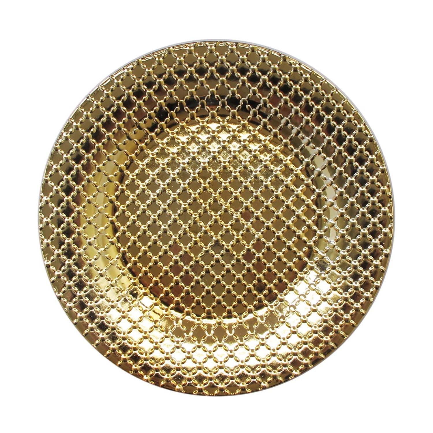 Links Gold 4-Piece Set Charger Plates 13"D