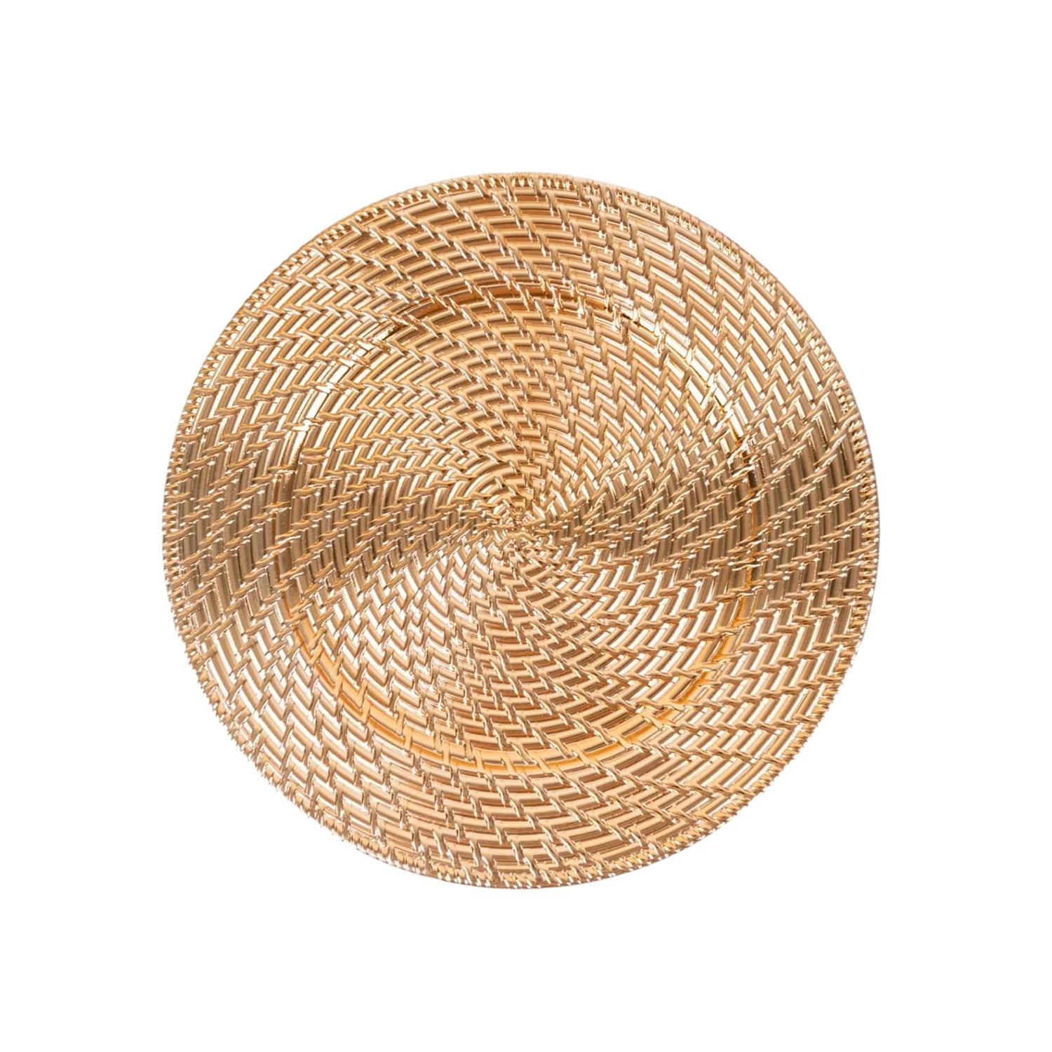 Aurelie Gold Plated Set of 4 Charger Plates 13"D