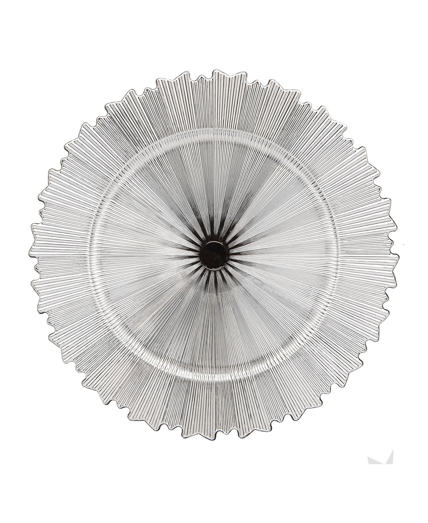 STAR SILVER ELECTROPLATED CHARGER SET/4 13"D