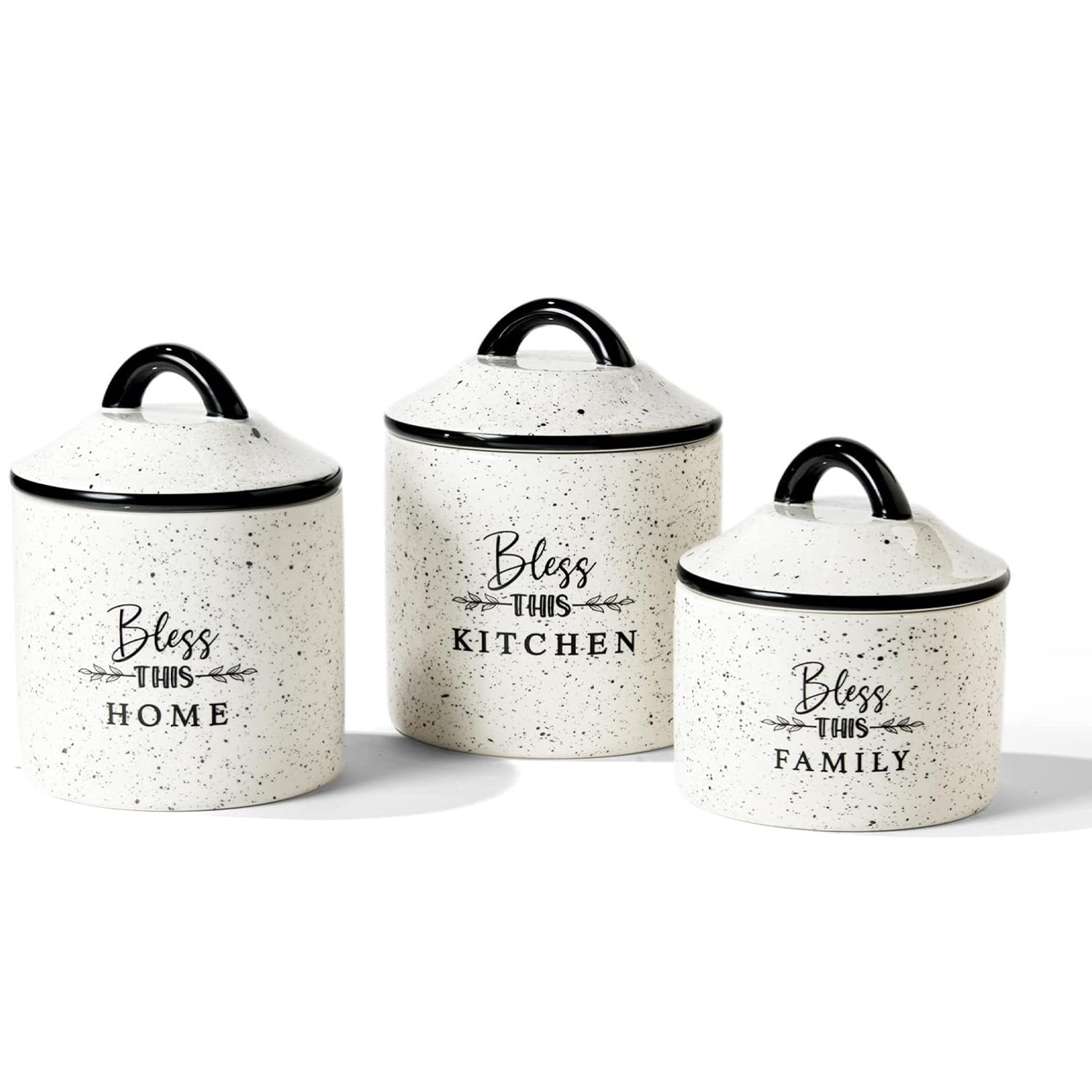 3-Piece BLESS THIS HOME Canister Set