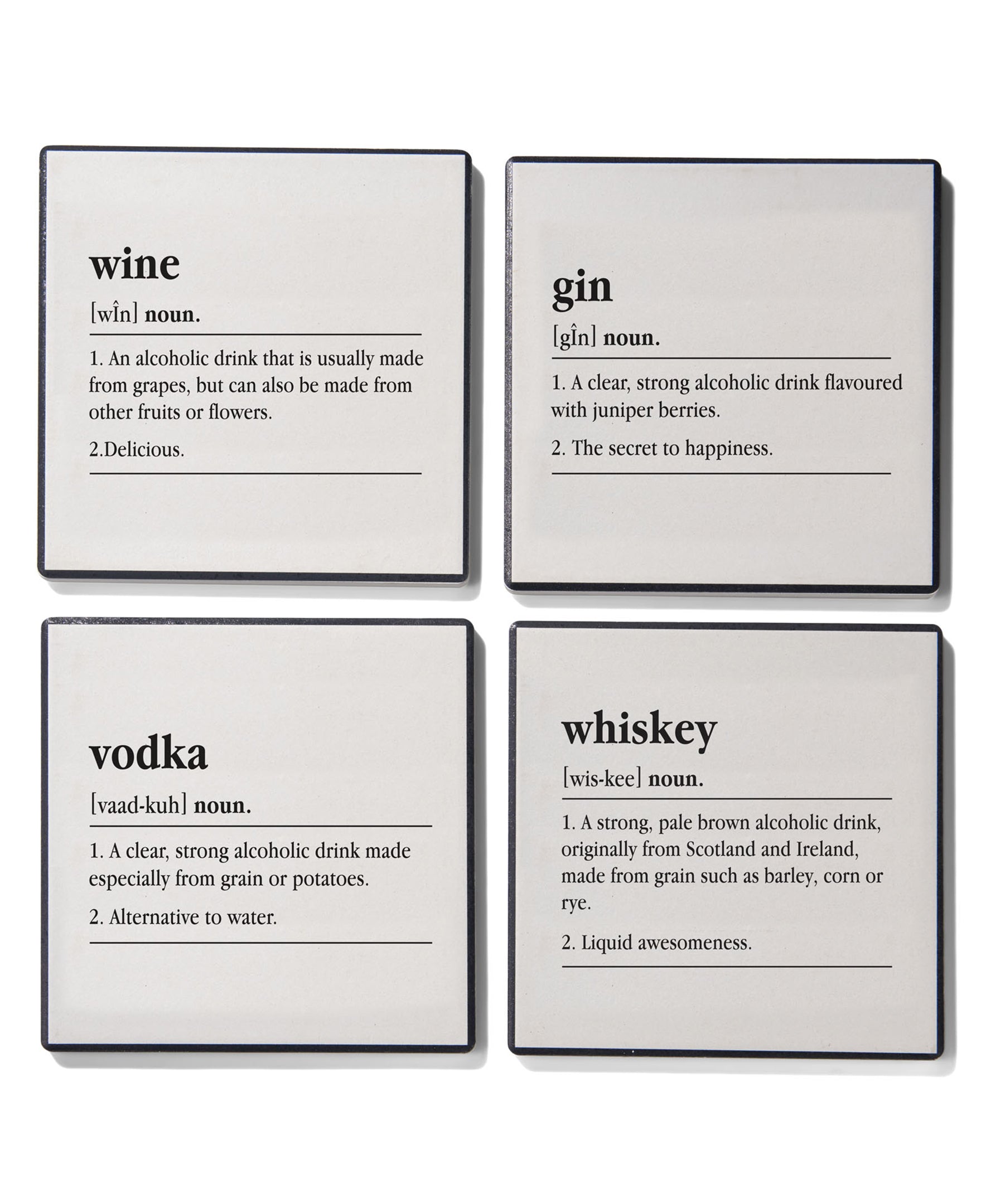 Spirits Set of 4 Ceramic Coasters