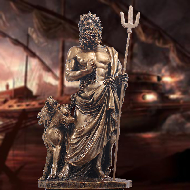 Vintage Greek Mythology Warrior Crafts  Sculpture