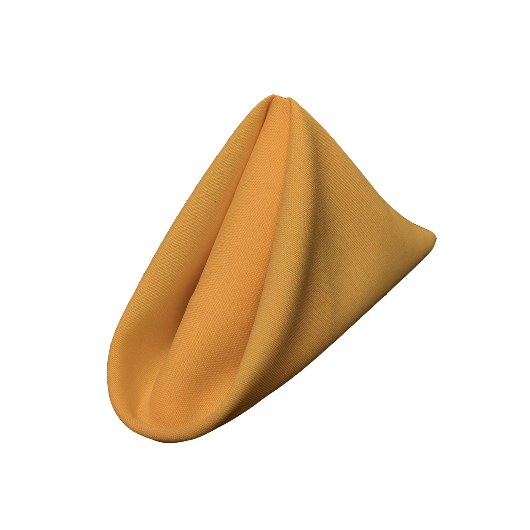 La Linen Pack-10 Polyester Poplin Napkin 18 By 18-Inch, Gold