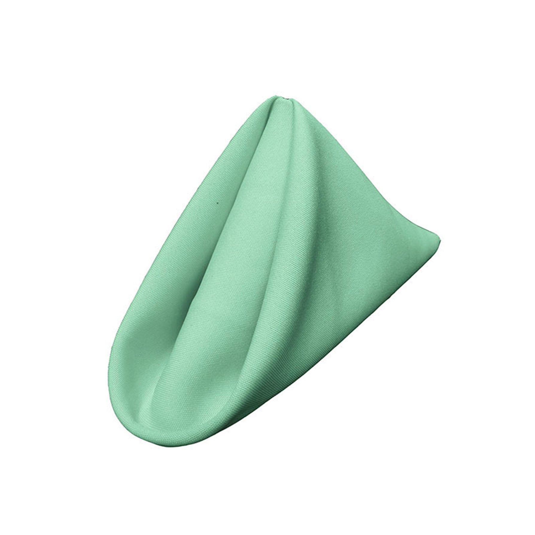 La Linen Pack-10 Polyester Poplin Napkin 18 By 18-Inch, Mint