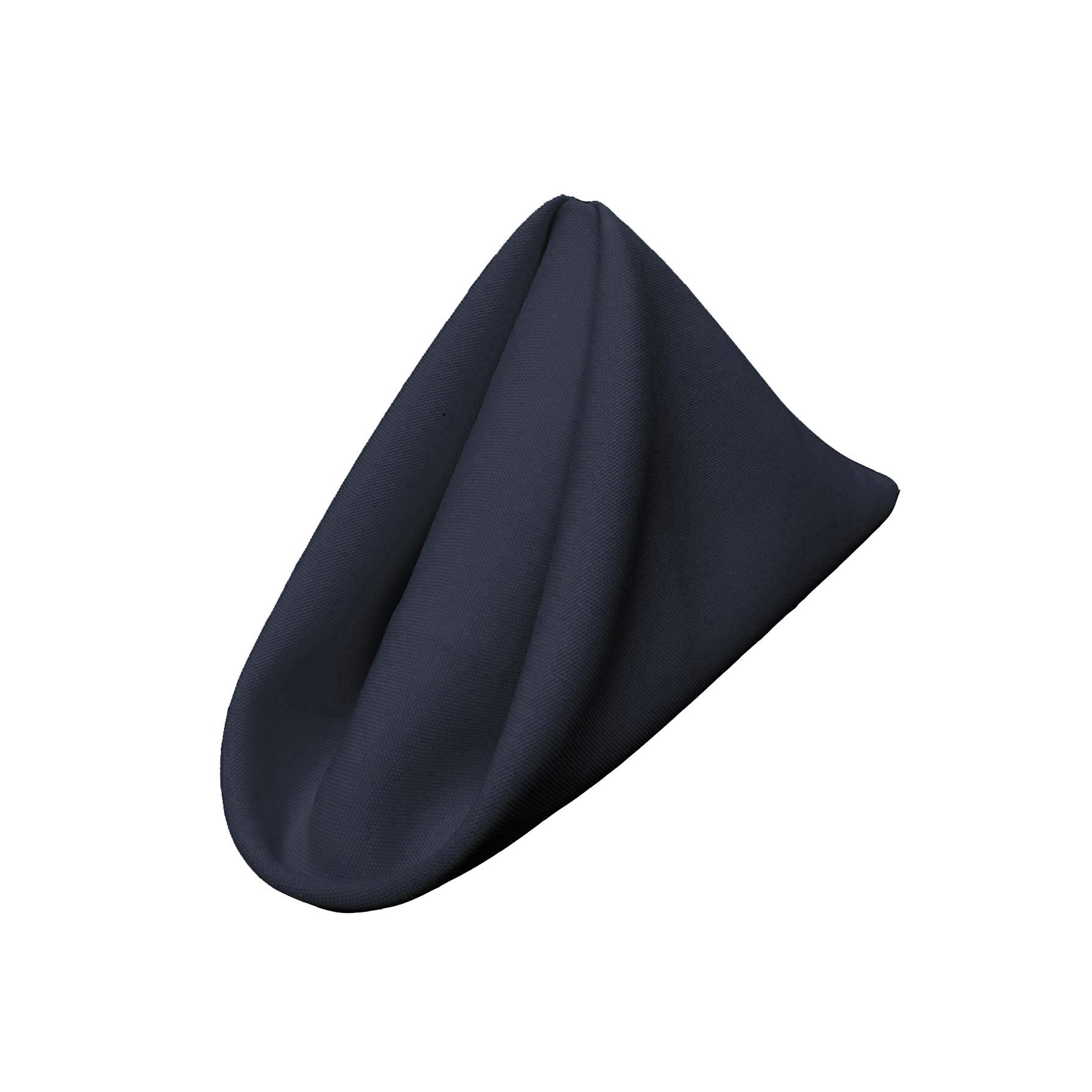 La Linen Pack-10 Polyester Poplin Napkin 18 By 18-Inch, Navy Blue