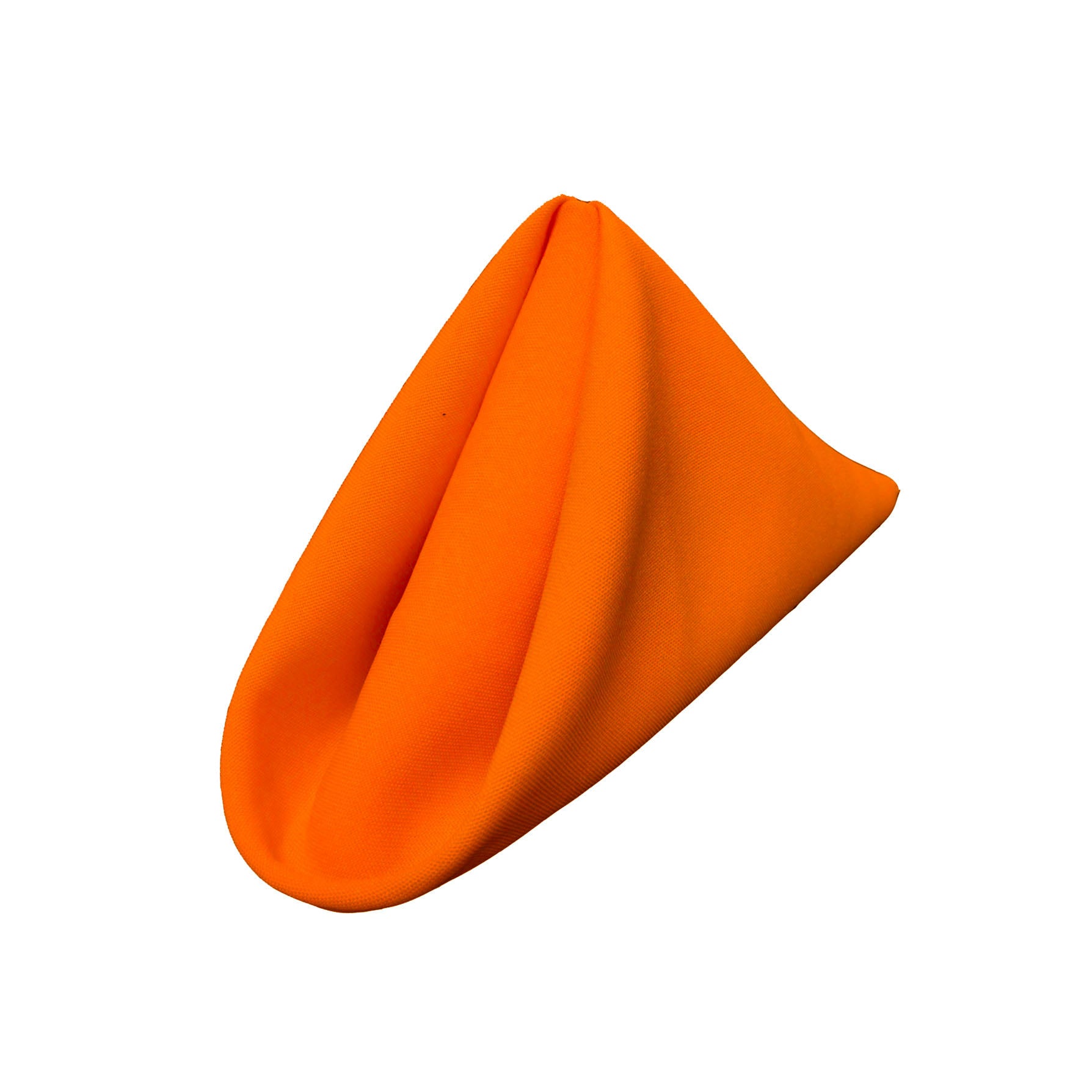 La Linen Pack-10 Polyester Poplin Napkin 18 By 18-Inch, Orange