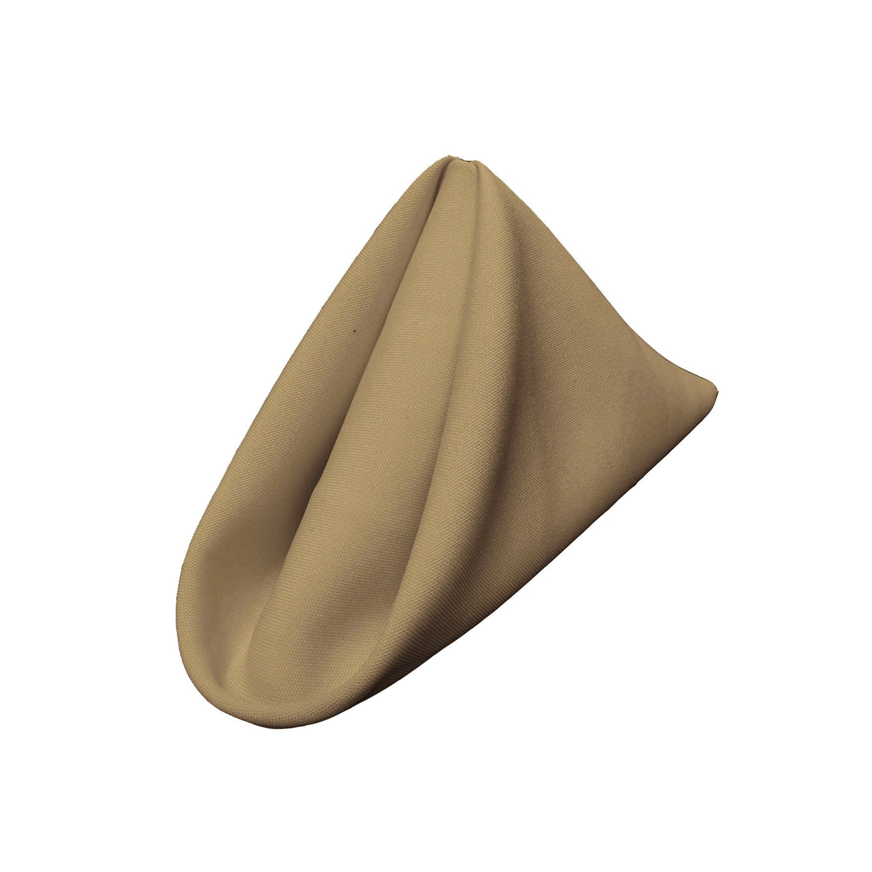 La Linen Pack-10 Polyester Poplin Napkin 18 By 18-Inch, Taupe