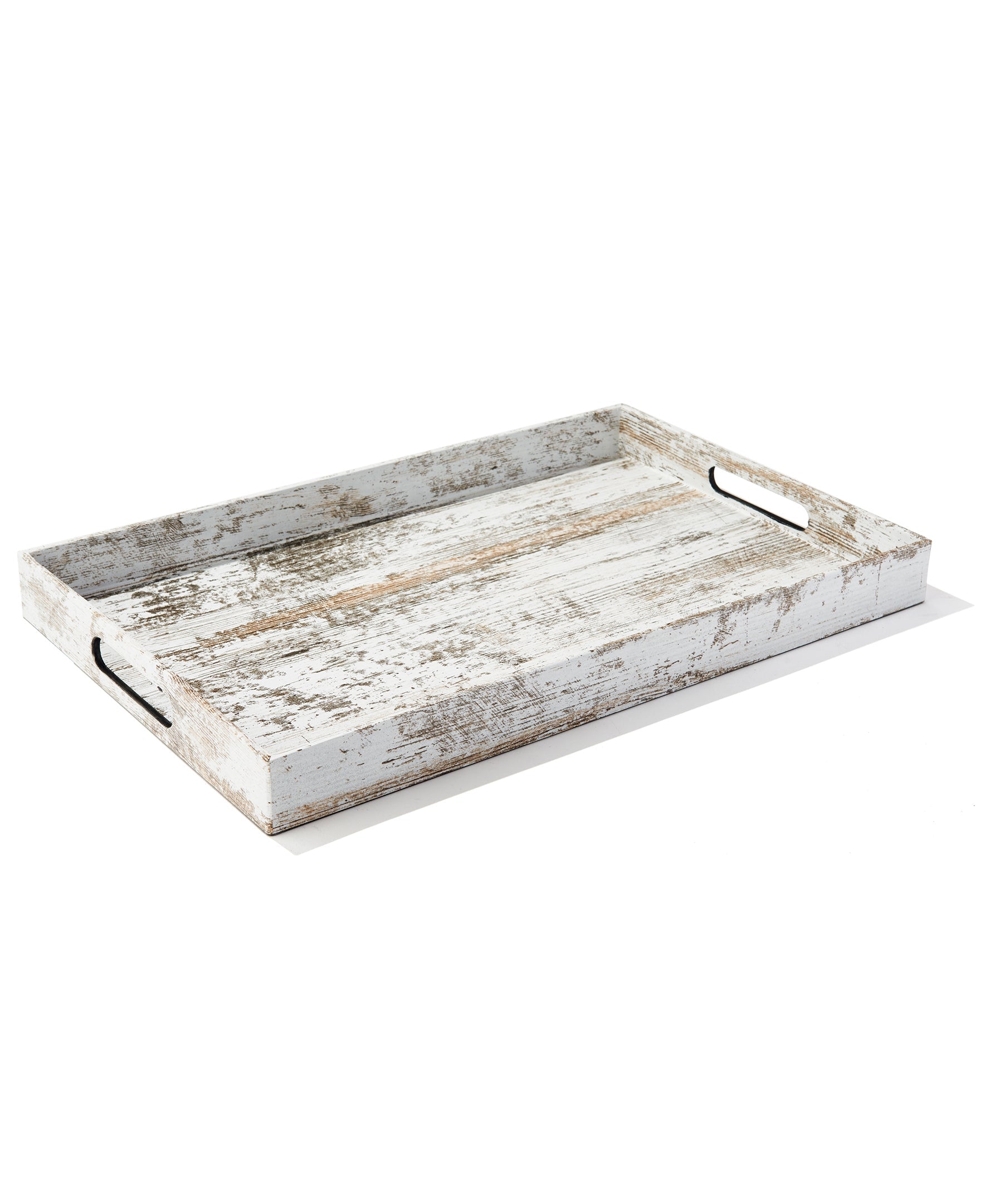BIRCH WOOD FINISH SET OF 2 RECT TRAYS  14X19", 12 X 18"