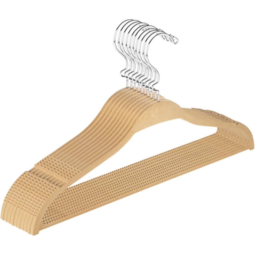 Bowed-Shaped Wooden Suit & Coat Hangers