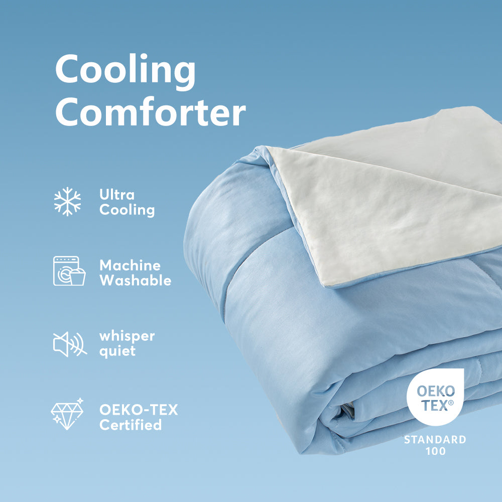 Kasentex All Season Ultra Soft Cooling Blanket Comforter, Hypoallergenic and Breathable, Room Decor, Graduation Gifts