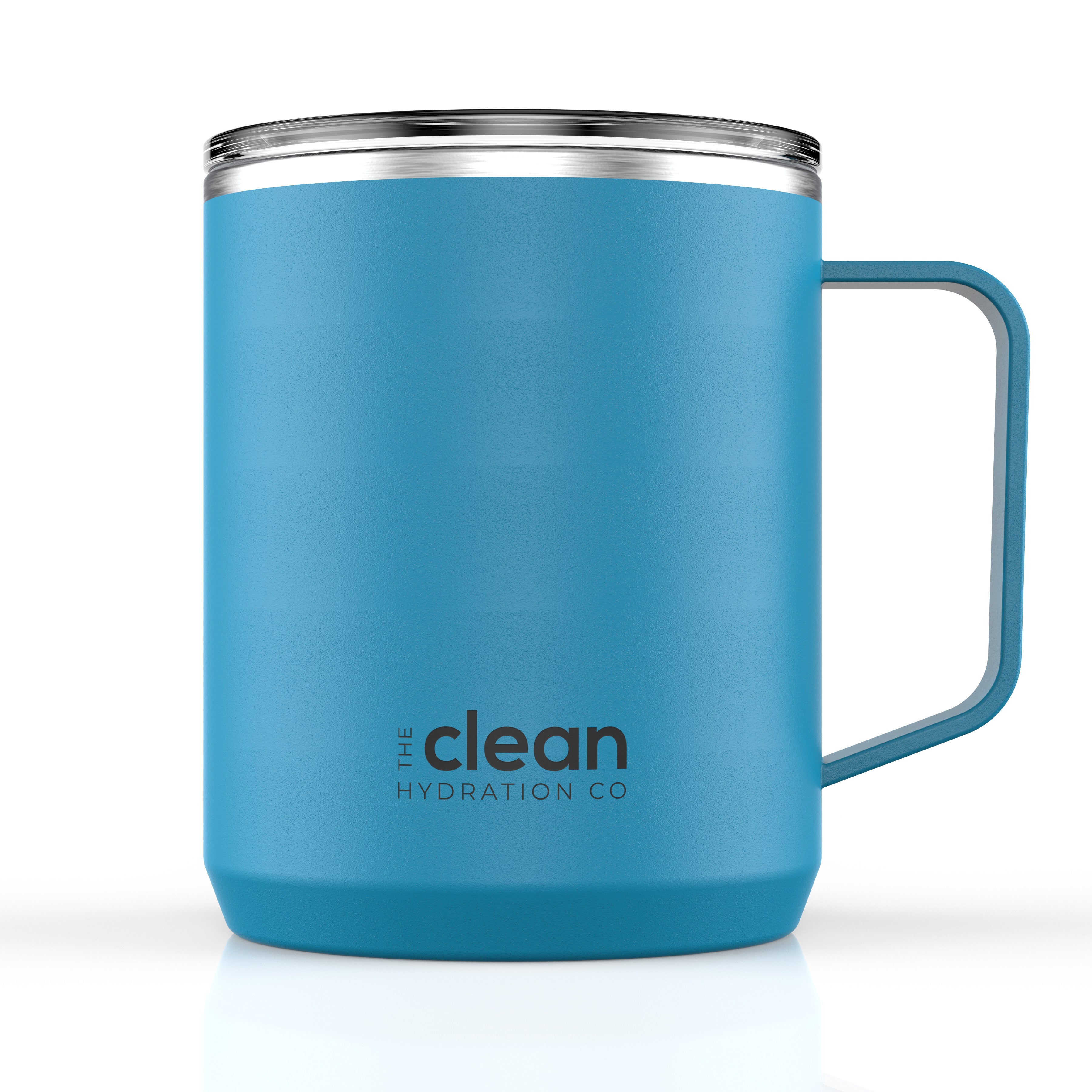 Ceramic Lined Insulated Coffee Mug with Lid - 12oz | Clean Hydration Co.