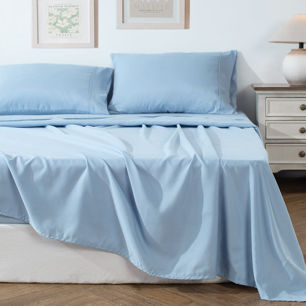 Kasentex Soft Sheet Bedding Set in Deep Pocket, Hypoallergenic and Breathable, Room Decor, Graduation Gifts