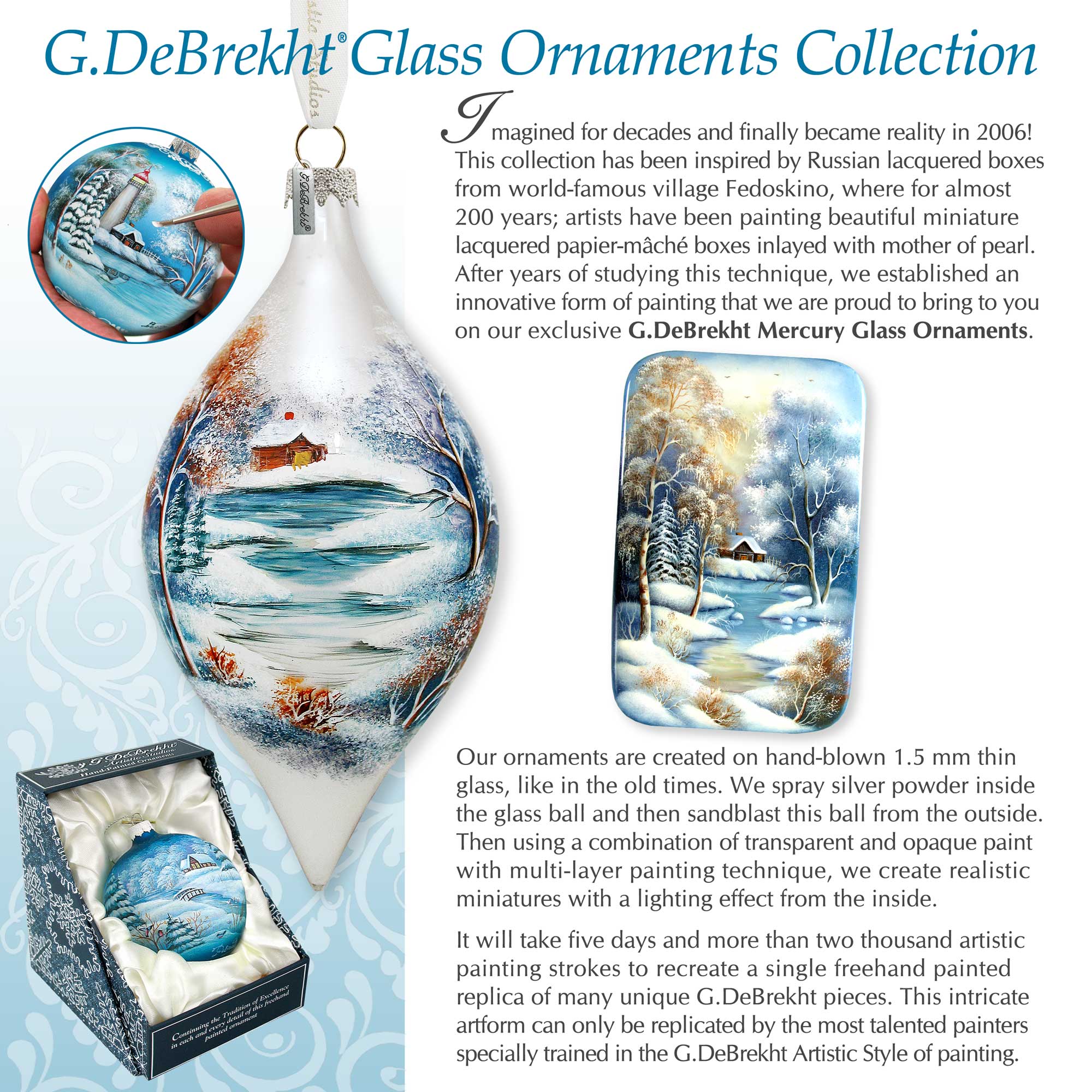 Cardinal Friends Drop Glass Ornament by G. DeBrekht - Christmas Décor - 757-037